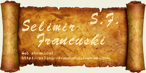 Selimir Francuski vizit kartica